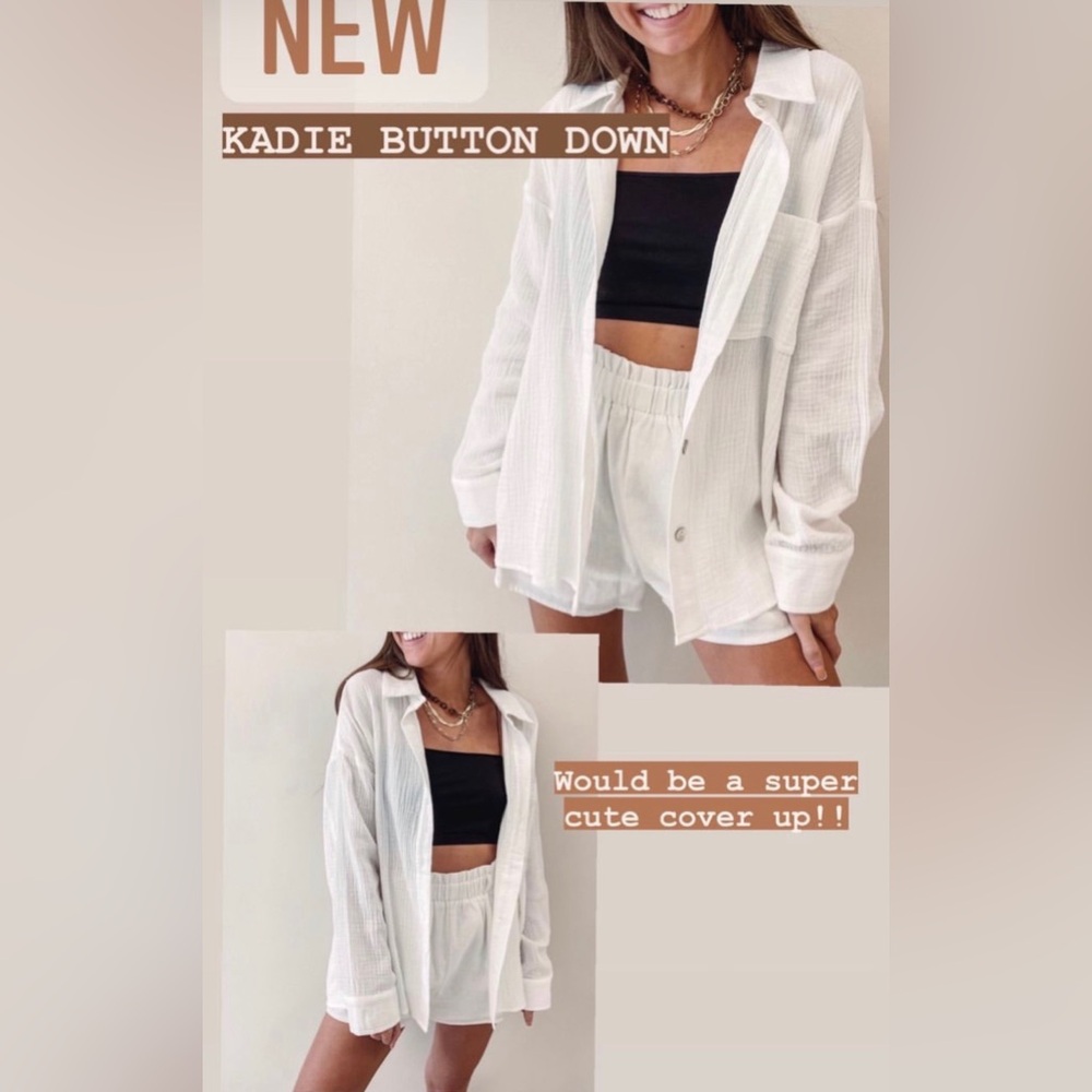 White Button Down Shirt | Women’s Coverup